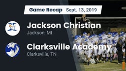 Recap: Jackson Christian  vs. Clarksville Academy 2019
