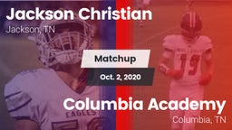Matchup: Jackson Christian vs. Columbia Academy  2020