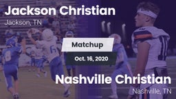Matchup: Jackson Christian vs. Nashville Christian  2020