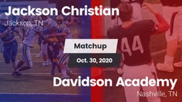 Matchup: Jackson Christian vs. Davidson Academy  2020