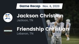 Recap: Jackson Christian  vs. Friendship Christian  2020