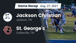 Recap: Jackson Christian  vs. St. George's  2021