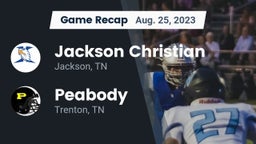 Recap: Jackson Christian  vs. Peabody  2023