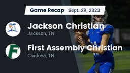 Recap: Jackson Christian  vs. First Assembly Christian  2023