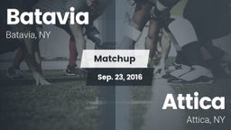 Matchup: Batavia  vs. Attica  2016
