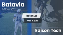 Matchup: Batavia  vs. Edison Tech 2016