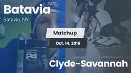 Matchup: Batavia  vs. Clyde-Savannah 2016