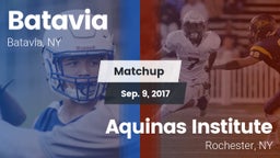 Matchup: Batavia  vs. Aquinas Institute  2017
