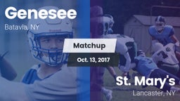 Matchup: Genesee vs. St. Mary's  2017