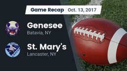 Recap: Genesee vs. St. Mary's  2017