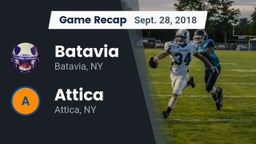 Recap: Batavia vs. Attica  2018