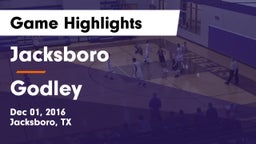 Jacksboro  vs Godley  Game Highlights - Dec 01, 2016
