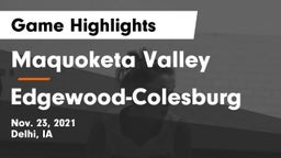 Maquoketa Valley  vs Edgewood-Colesburg  Game Highlights - Nov. 23, 2021