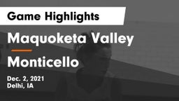Maquoketa Valley  vs Monticello  Game Highlights - Dec. 2, 2021