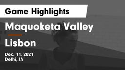 Maquoketa Valley  vs Lisbon  Game Highlights - Dec. 11, 2021