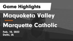 Maquoketa Valley  vs Marquette Catholic Game Highlights - Feb. 10, 2022