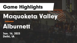 Maquoketa Valley  vs Alburnett  Game Highlights - Jan. 16, 2023