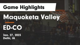 Maquoketa Valley  vs ED-CO Game Highlights - Jan. 27, 2023
