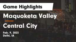 Maquoketa Valley  vs Central City  Game Highlights - Feb. 9, 2023
