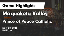 Maquoketa Valley  vs Prince of Peace Catholic  Game Highlights - Nov. 28, 2023