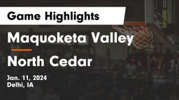 Maquoketa Valley  vs North Cedar  Game Highlights - Jan. 11, 2024