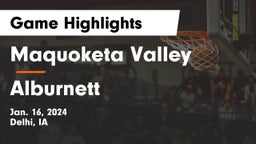 Maquoketa Valley  vs Alburnett  Game Highlights - Jan. 16, 2024