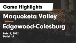 Maquoketa Valley  vs Edgewood-Colesburg  Game Highlights - Feb. 8, 2022