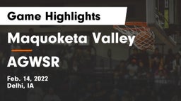 Maquoketa Valley  vs AGWSR Game Highlights - Feb. 14, 2022
