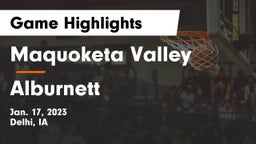 Maquoketa Valley  vs Alburnett  Game Highlights - Jan. 17, 2023
