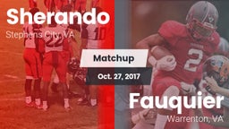 Matchup: Sherando  vs. Fauquier  2017