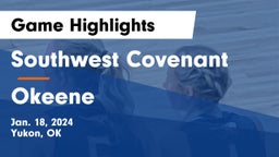 Southwest Covenant  vs Okeene  Game Highlights - Jan. 18, 2024