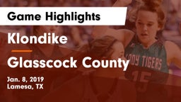 Klondike  vs Glasscock County  Game Highlights - Jan. 8, 2019