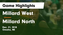 Millard West  vs Millard North   Game Highlights - Dec. 21, 2018