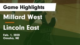 Millard West  vs Lincoln East  Game Highlights - Feb. 1, 2020