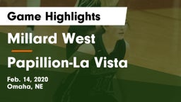 Millard West  vs Papillion-La Vista  Game Highlights - Feb. 14, 2020