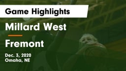 Millard West  vs Fremont  Game Highlights - Dec. 3, 2020