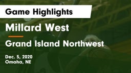 Millard West  vs Grand Island Northwest  Game Highlights - Dec. 5, 2020
