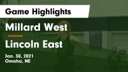Millard West  vs Lincoln East  Game Highlights - Jan. 30, 2021