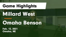 Millard West  vs Omaha Benson  Game Highlights - Feb. 13, 2021