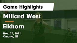 Millard West  vs Elkhorn  Game Highlights - Nov. 27, 2021