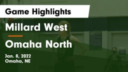 Millard West  vs Omaha North  Game Highlights - Jan. 8, 2022