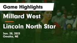 Millard West  vs Lincoln North Star  Game Highlights - Jan. 28, 2023