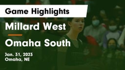 Millard West  vs Omaha South  Game Highlights - Jan. 31, 2023