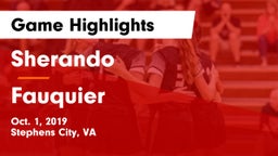 Sherando  vs Fauquier  Game Highlights - Oct. 1, 2019
