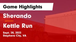 Sherando  vs Kettle Run  Game Highlights - Sept. 28, 2023