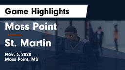 Moss Point  vs St. Martin  Game Highlights - Nov. 3, 2020
