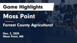Moss Point  vs Forrest County Agricultural  Game Highlights - Dec. 3, 2020