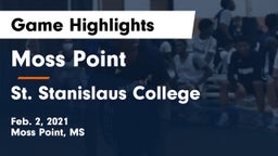 Moss Point  vs St. Stanislaus College Game Highlights - Feb. 2, 2021
