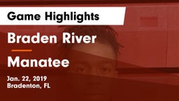 Braden River  vs Manatee  Game Highlights - Jan. 22, 2019