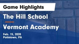 The Hill School vs Vermont Academy Game Highlights - Feb. 15, 2020
